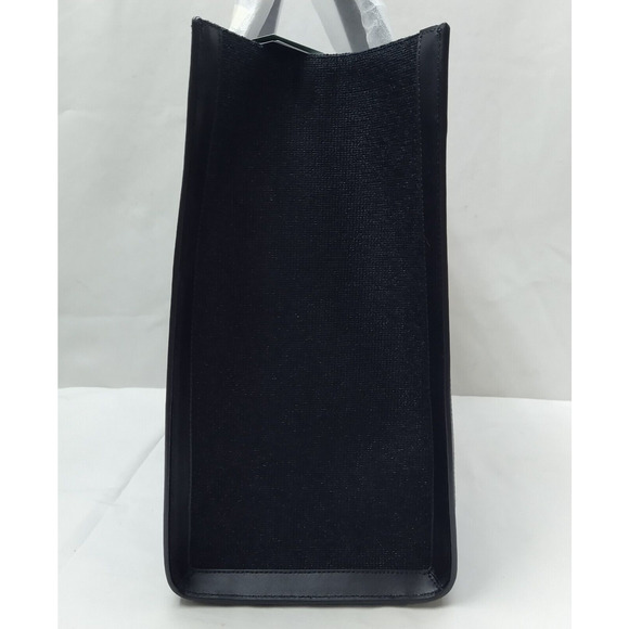 Kate Spade New York Manhattan Black Canvas Car Embellished Large Tote Bag NWT - Picture 15 of 16